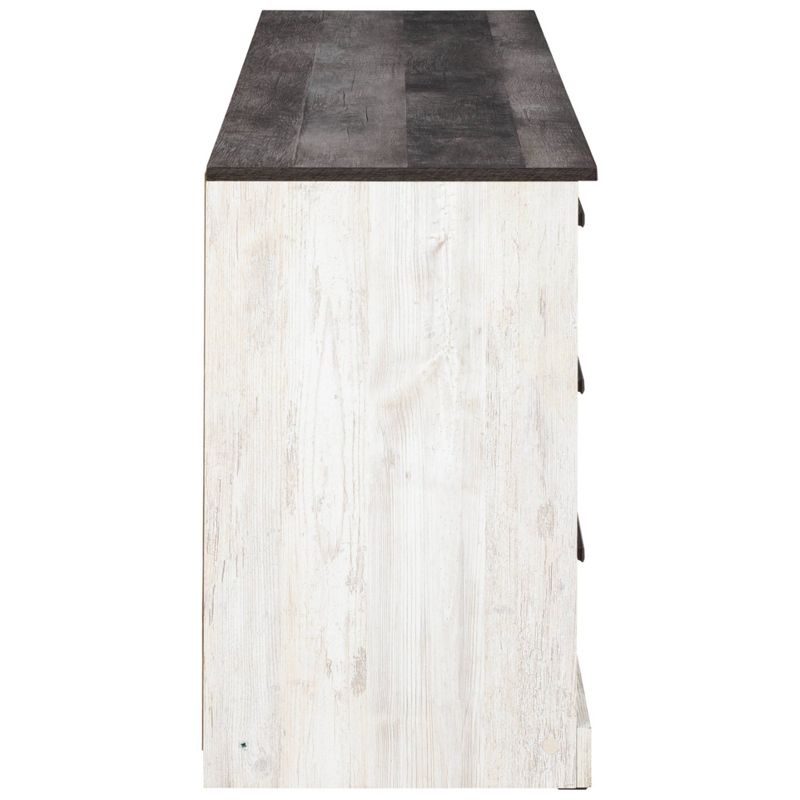 Shawburn Dresser White/Dark Charcoal Gray - Signature Design by Ashley
