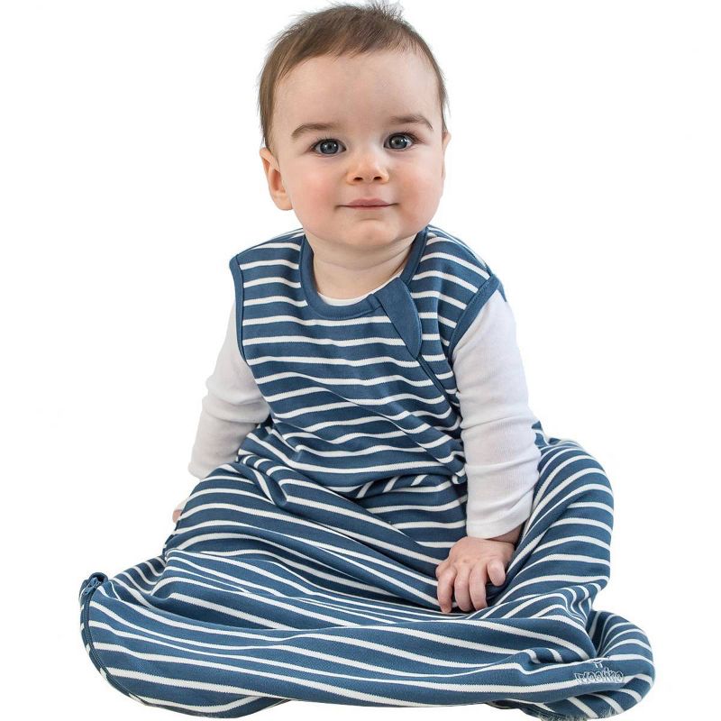 Woolino 4 Season Swaddle Wrap Basic - Blue 18-36 Months