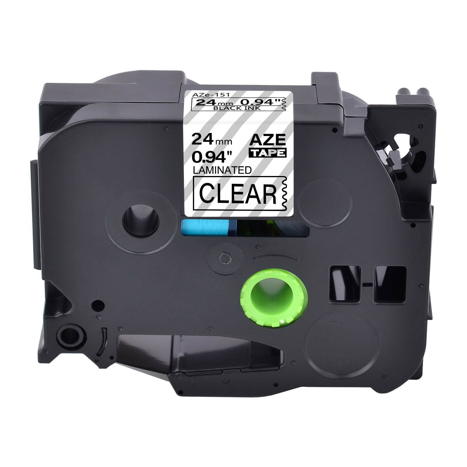 1" Black on Clear TZe-151 TZ-1 Label Compatible for Brother P-Touch Black Ink TZ TZe Tape