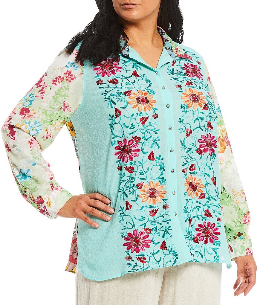 Bryn Walker Plus Size Pira Ponti Sleeveless Jewel Neck Oversized Tank