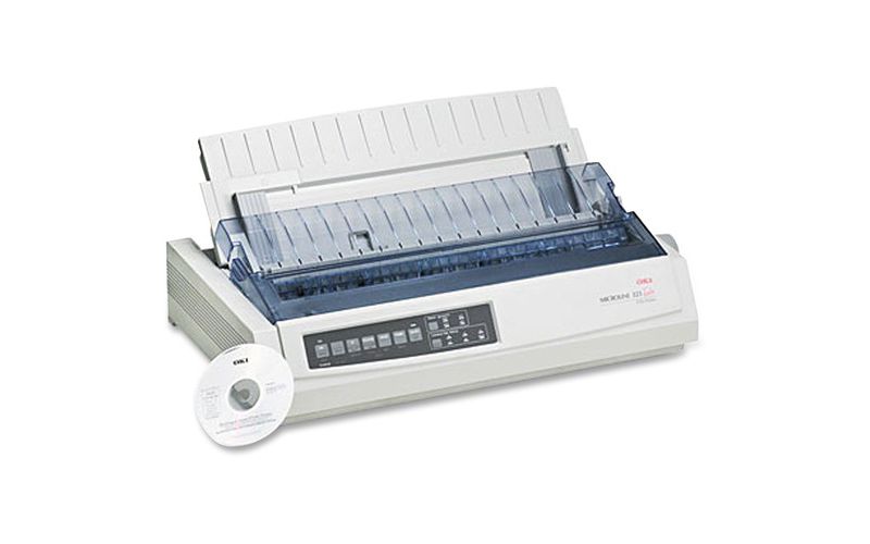 Oki MICROLINE 321 Turbo Dot Matrix Printer - 435 cps Mono - 288 x 144 dpi - USB - Parallel