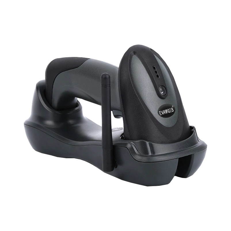 Laser Barcode Scanner 1D Laser 433MHz Wireless Barcode Reader with 650nm Visible Laser Diode