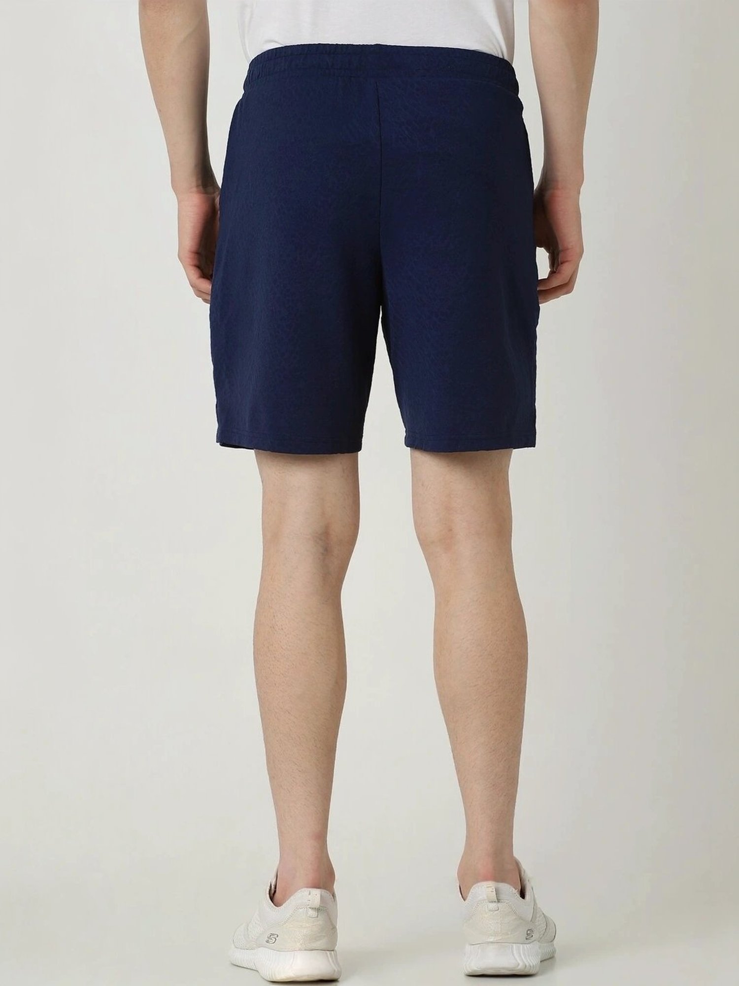 Van Heusen Navy Regular Fit Shorts