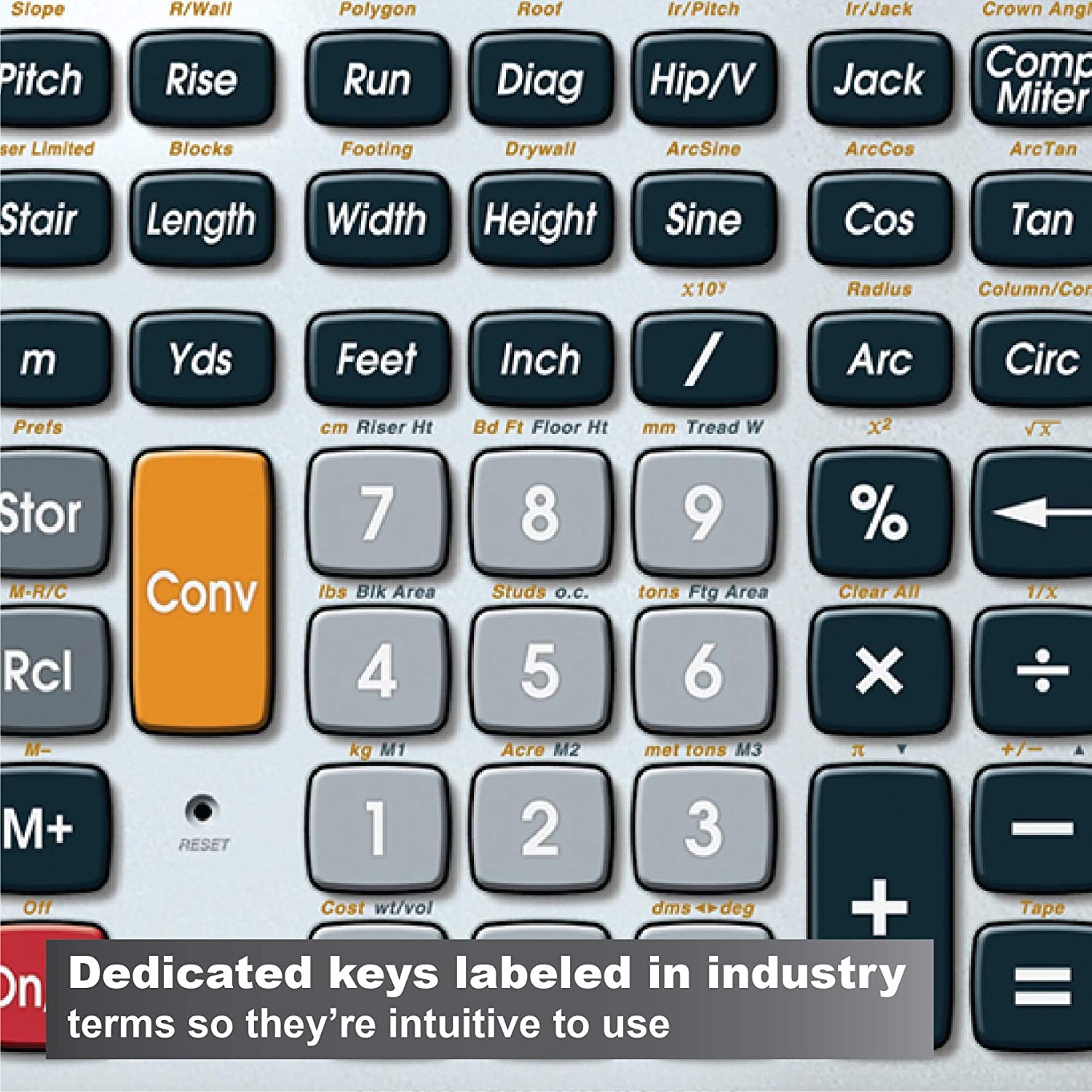 Desktop Construction Calculator CALCULATED INDUSTRIES 44080
