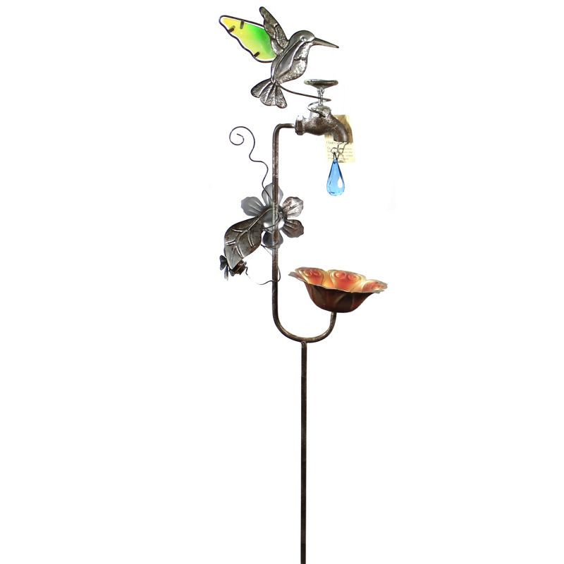 Home & Garden 35.5" Hummingbird Faucet Bird Feeder Stake Garden Regal Art & Gift  -  Bird Feeders