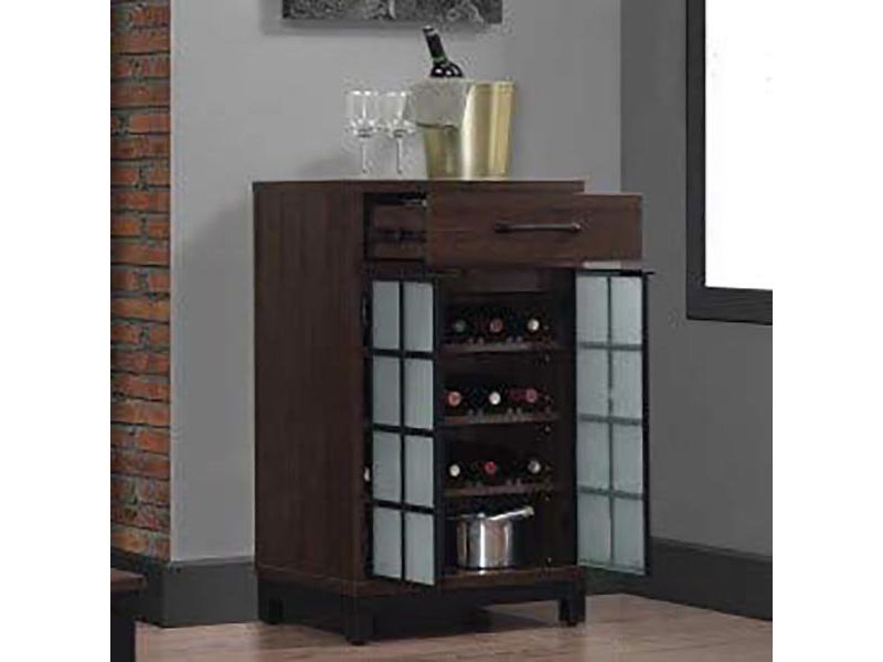 Twin Star Home Uptown Loft Accent Cabinet in Espresso