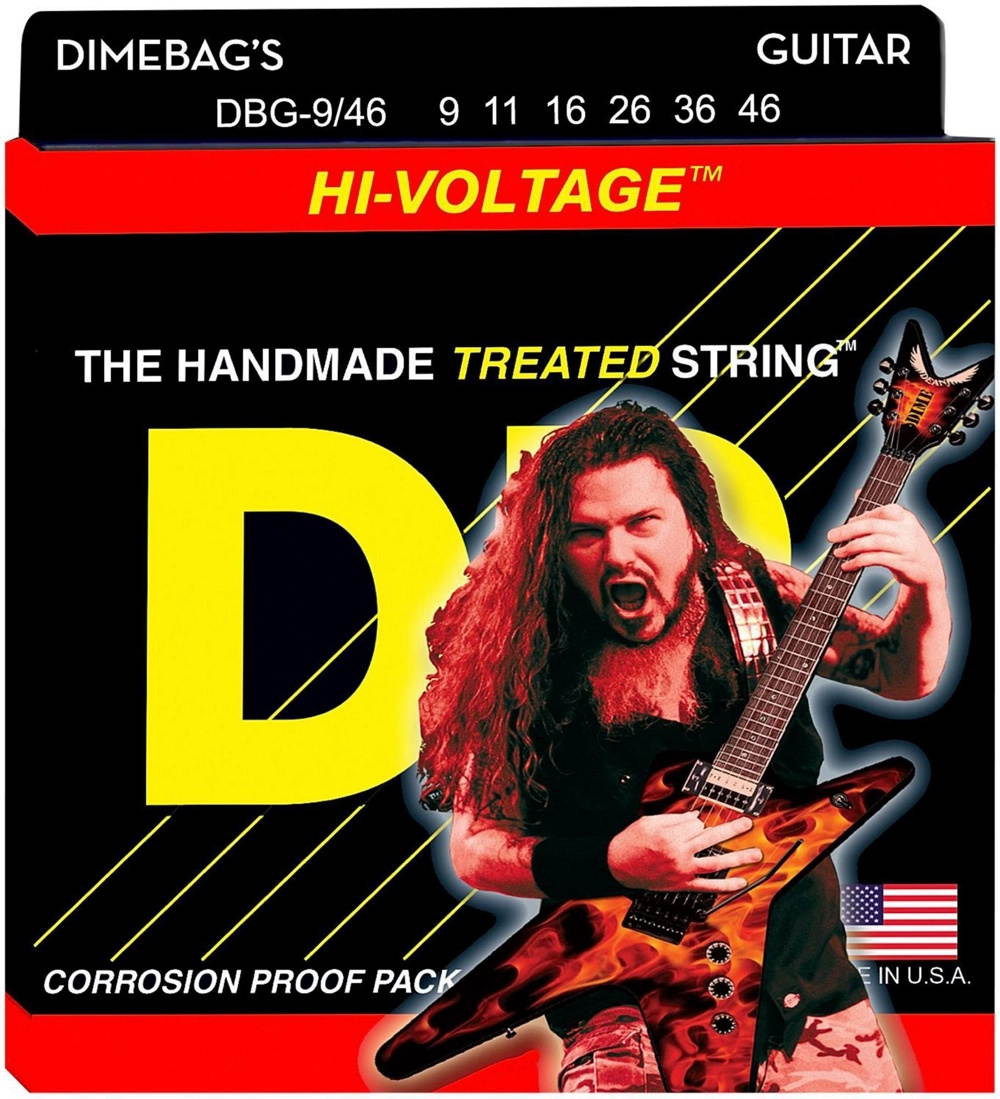 DR Strings - DIMEBAGS - Electric Guitar Strings - Lite-n-Heavy - DBG-9/46 - 9-46