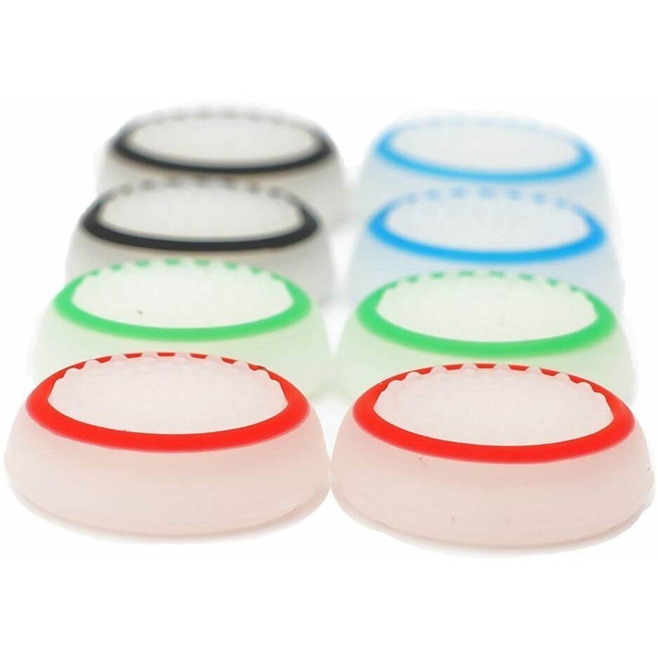 8 Pairs Thumb Grips Silicone Thumb Stick Noctilucent For PS3 /PS4/PS2/ /Xbox-360 /Xbox-One Analog Stick Caps Replacement