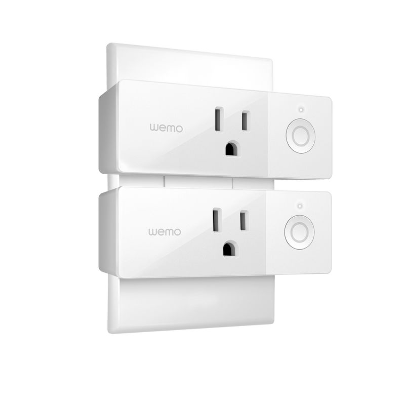 WEMO Mini Smart Outlet Plug Wi-Fi Enabled - White (F7C063)