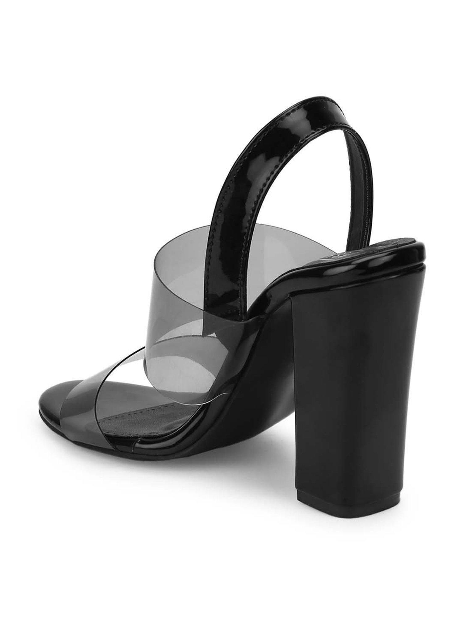 Truffle Collection Women's Black Back Strap Sandals