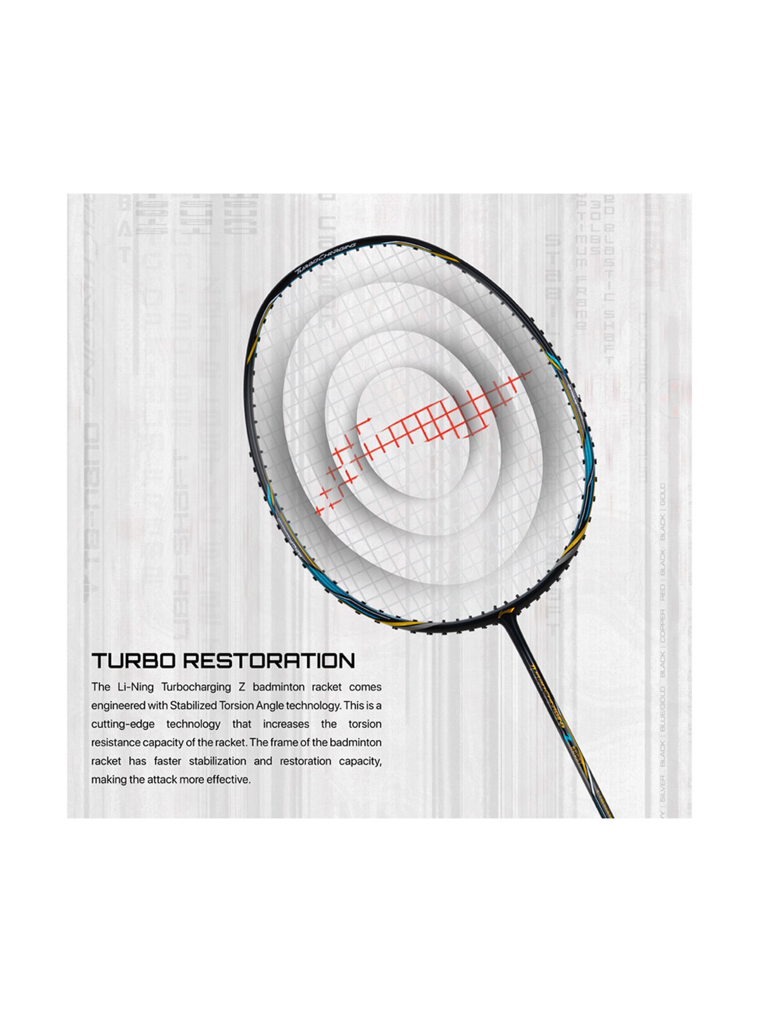 Li-Ning Turbo Charging Z Boost Badminton Racket (Ink Black) Size - Medium