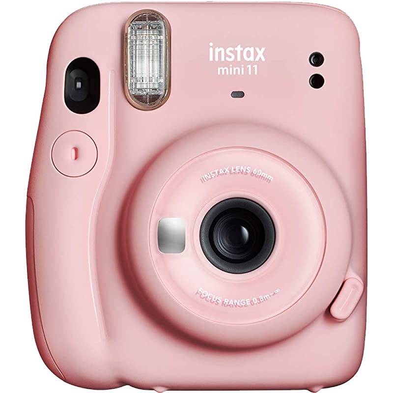Instax Mini 11 Instant Camera Blush Pink 16654774 + 3x Packs  Instax Mini Twin Pack Instant Film + Batteries + Case Instant Camera Bundle