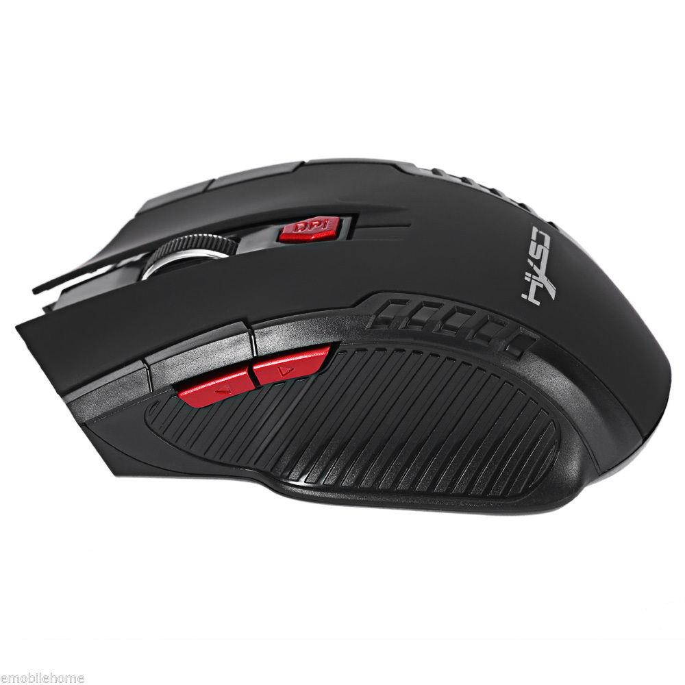 HXSJ X20 2400DPI 2.4GHz Wireless 6 Buttons Optical Gaming Mouse.
