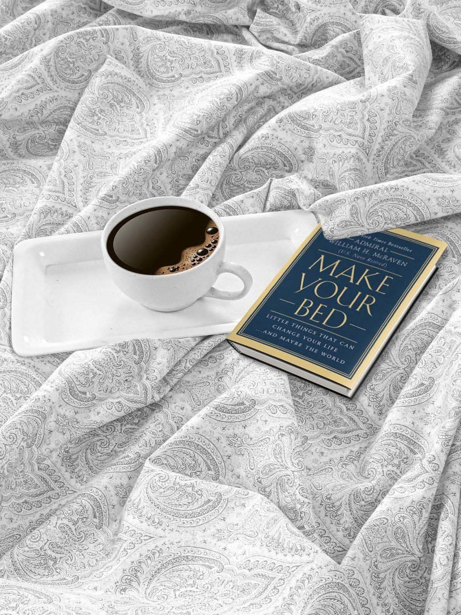 Swayam Grey Cotton 180 TC Double Size Bedsheet With Pillow Covers