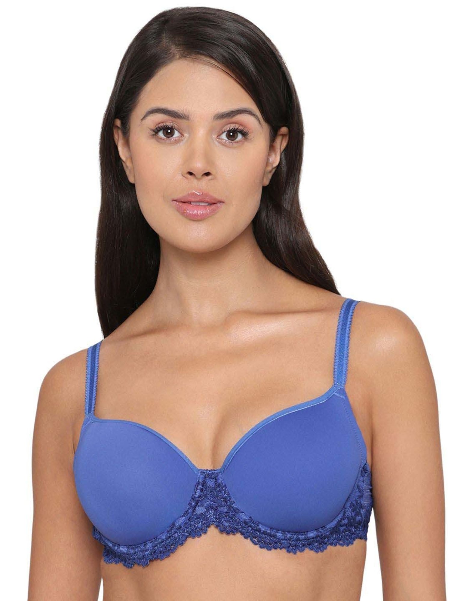 Wacoal Blue Lace Work T-Shirt Bra