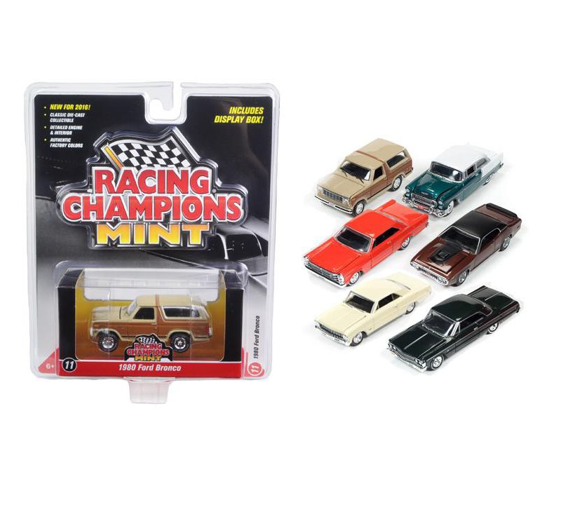 Mint Release 2 Set A Set of 6 cars 1/64 Diecast Model Cars by Racing Champions