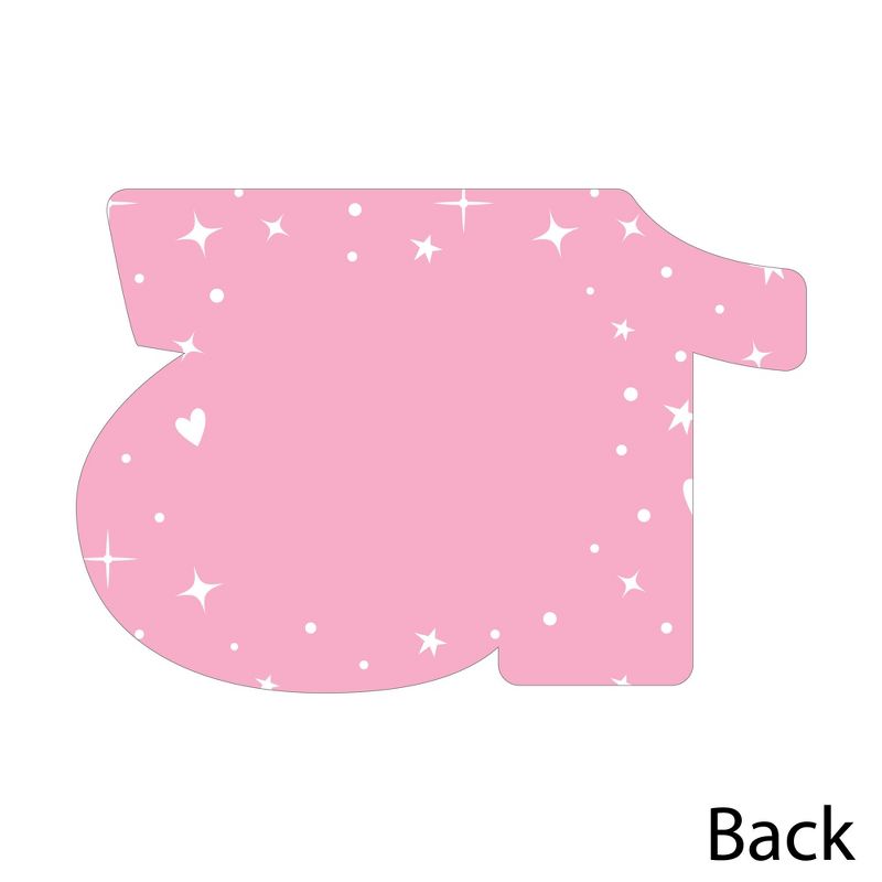 Big Dot of Happiness Girl 13th Birthday - Shaped Thank You Cards - Official Teenager Birthday Party Thank You Note Cards with Envelopes - Set of 12