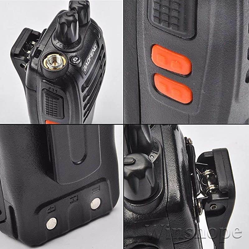 Long Range Walkie Talkies 5 Pack Two Way Radios with Earpiece FRSGMRS UHF Handheld Reachargeble BF888s Walkie Talkie for Adults or Kids Liion Battery and Charger Included