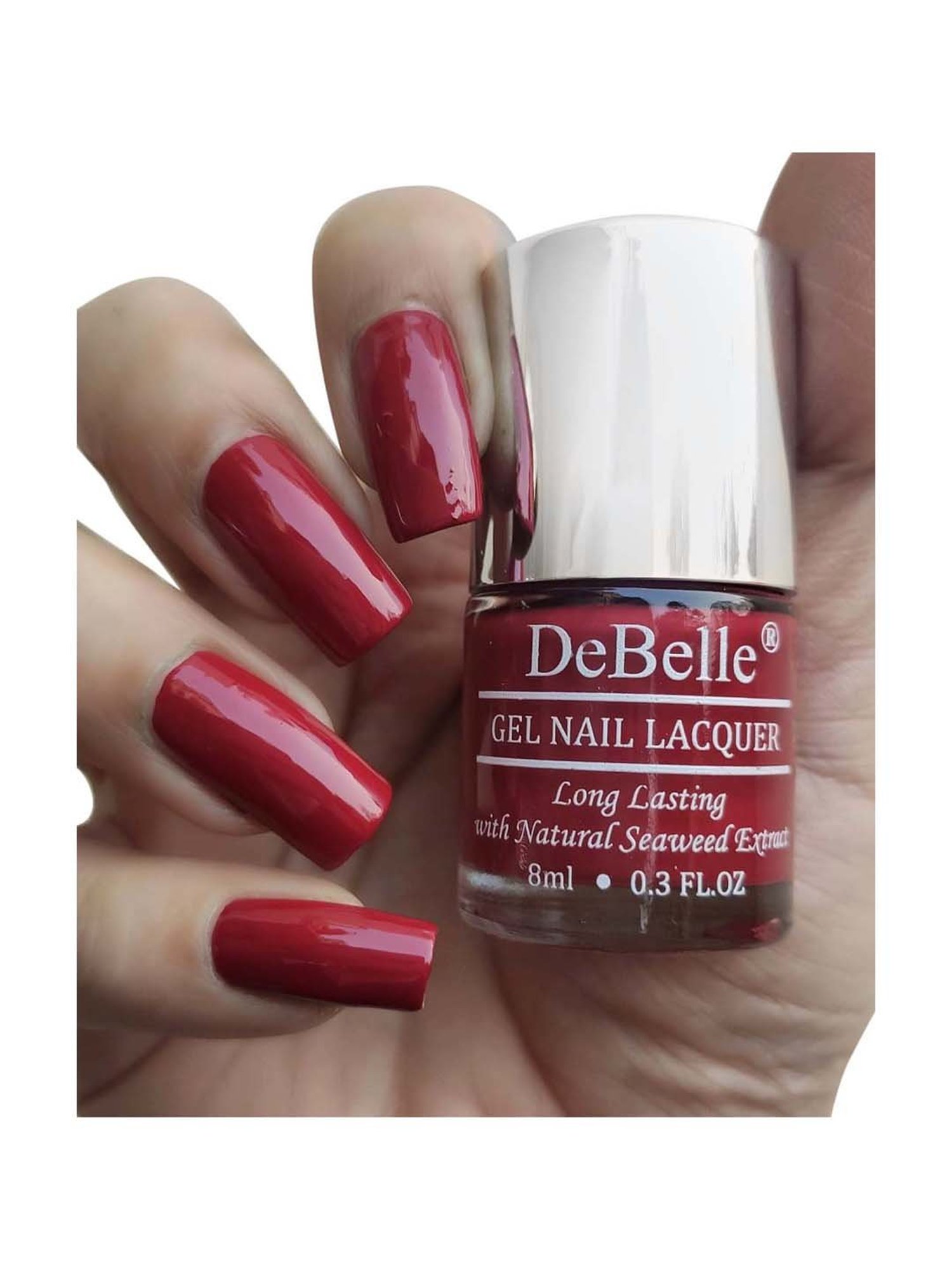 DeBelle Gel Nail Lacquer Glossy Merlot Rose - 8 ml