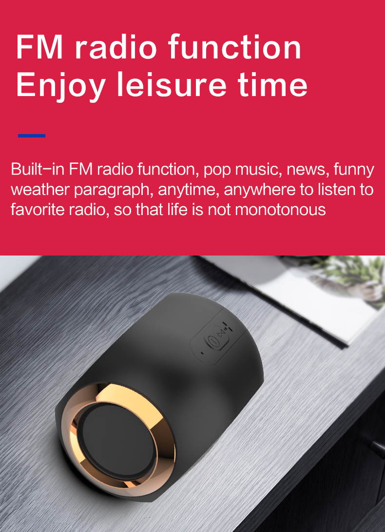 Portable Wireless Speaker Bluetooth Speaker TWS Stereo Speaker 3D Bass Speaker with Hands Free Call for for IOS Android