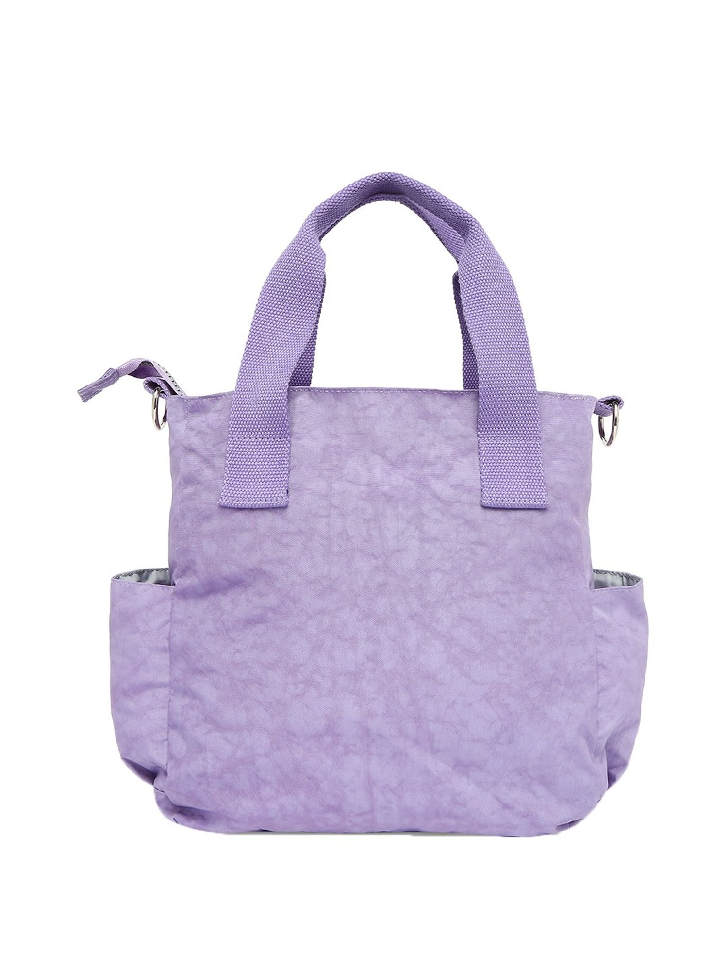 Baomi Purple Solid Medium Handbag