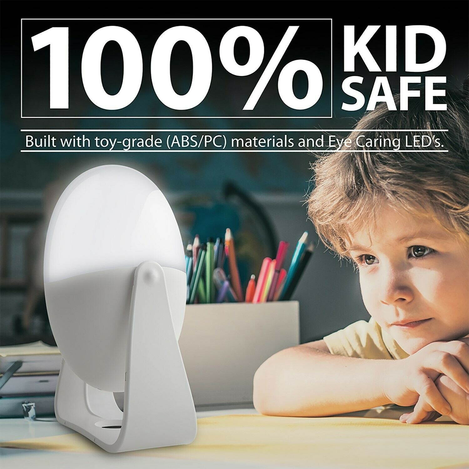 LED Kid Night Light Touch Control Color Change Baby Nursery Dimmable Lamp