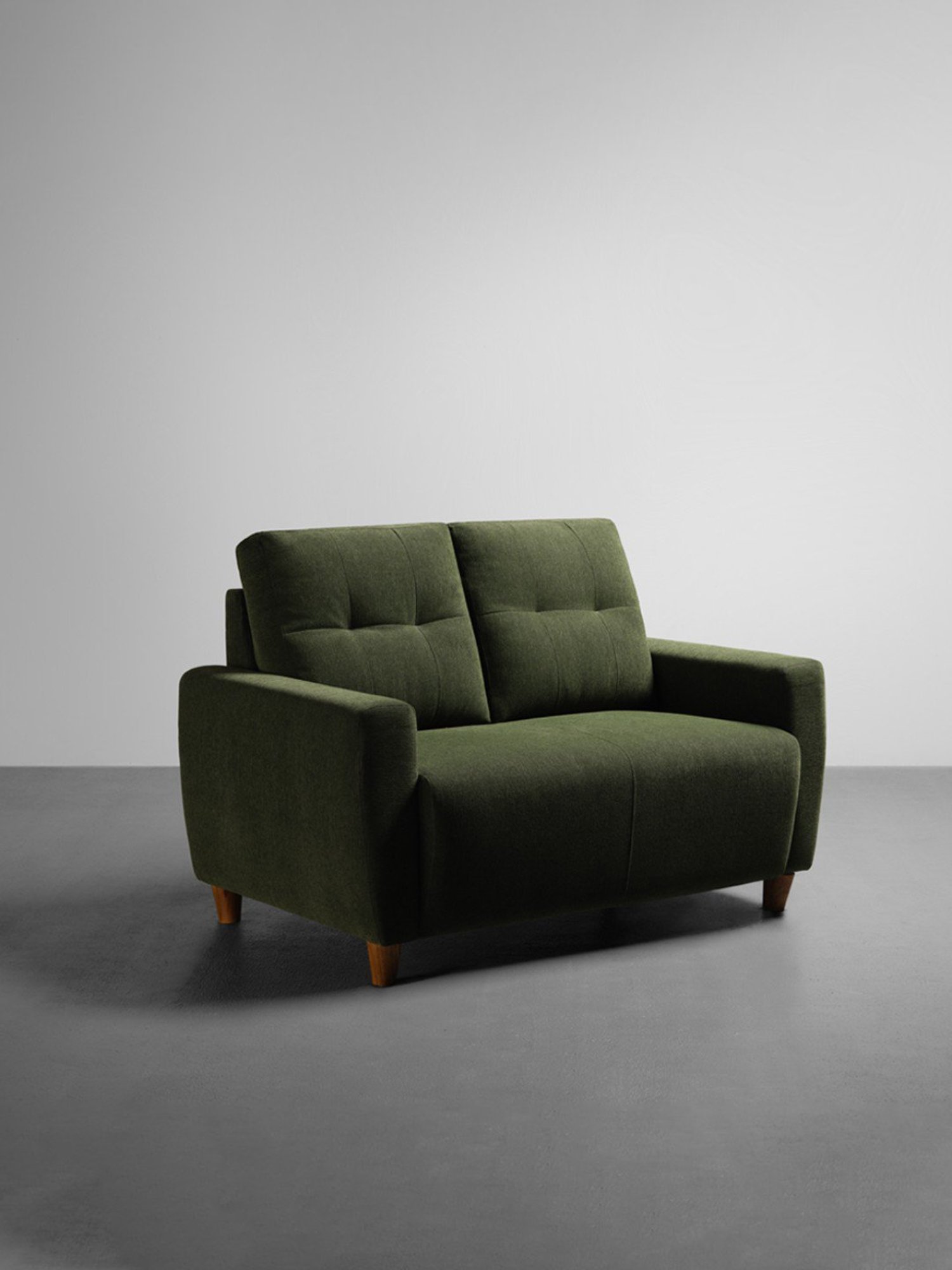 Sleepyhead Yolo Avocado Green Fabric 2 Seater Sofa