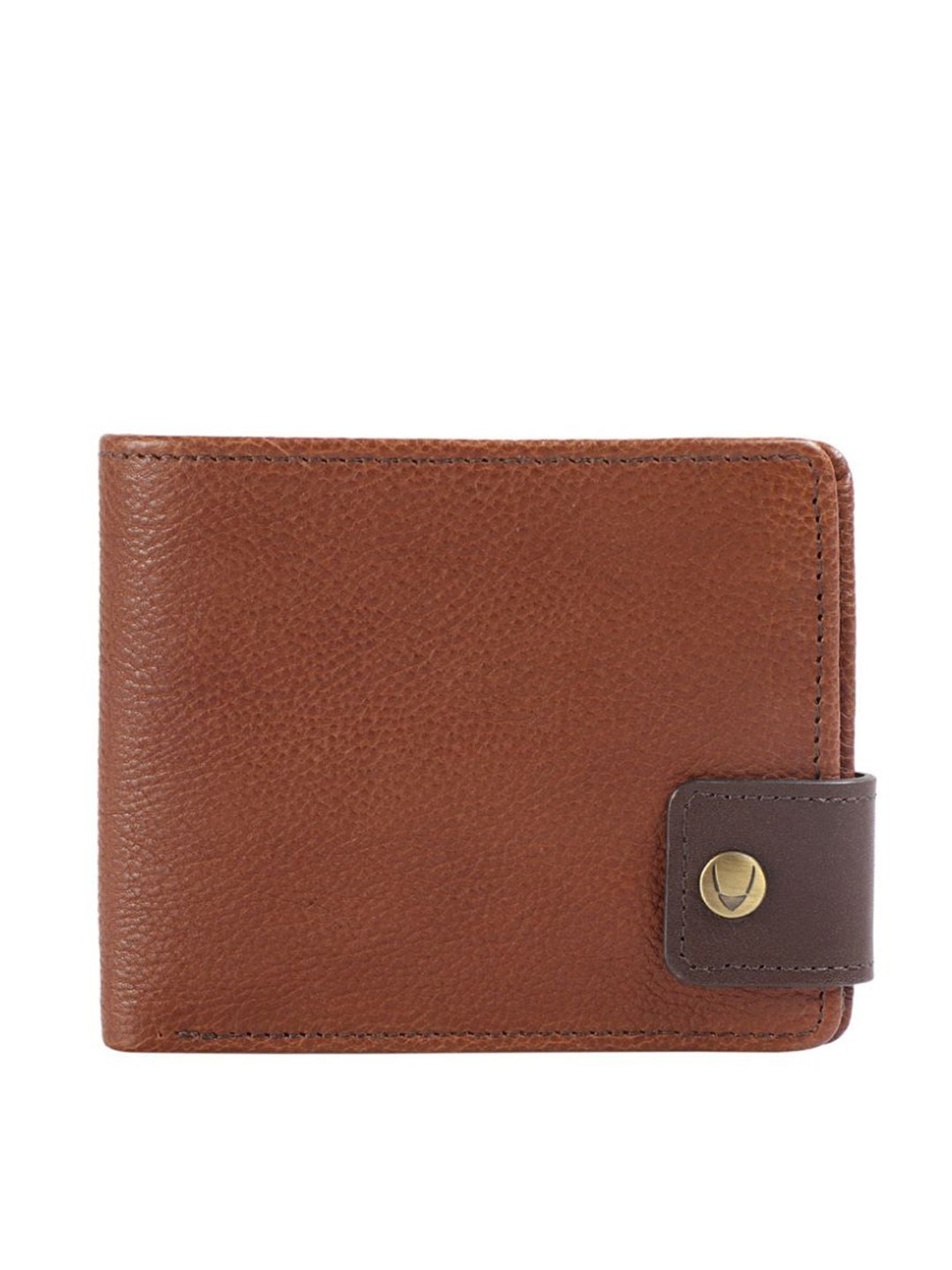 Hidesign Brown Solid Rfid Bi-Fold Wallet for Men