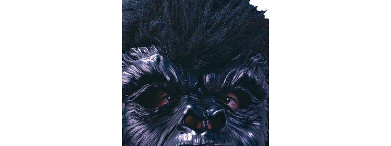 Gorilla Deluxe Mask with Teeth Costume - One Size