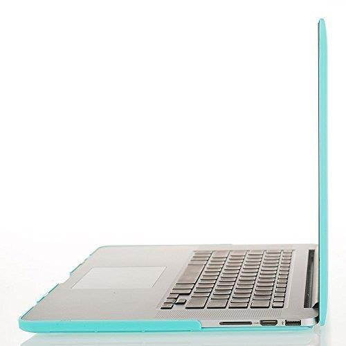 MOSISO Case Only Compatible MacBook Pro (W/O USB-C) Retina 13 Inch (A1502/A1425)(W/O CD-ROM) Release 2015/2014/2013/end 2012 Plastic Hard Shell & Keyboard Cover & Screen Protector, Turquoise