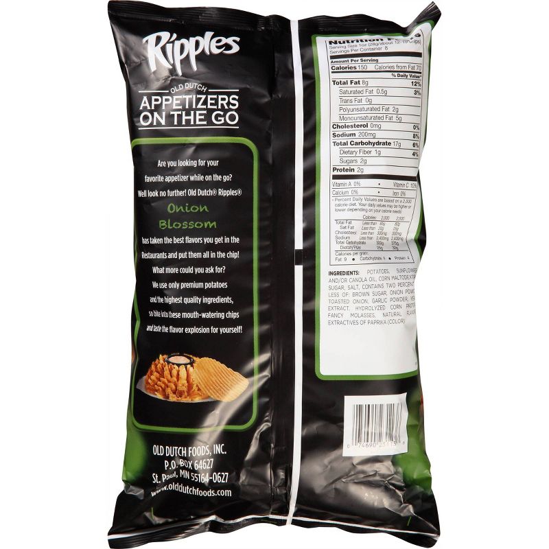 Old Dutch Ripples Onion Blossom Flavored Potato Chips - 8oz