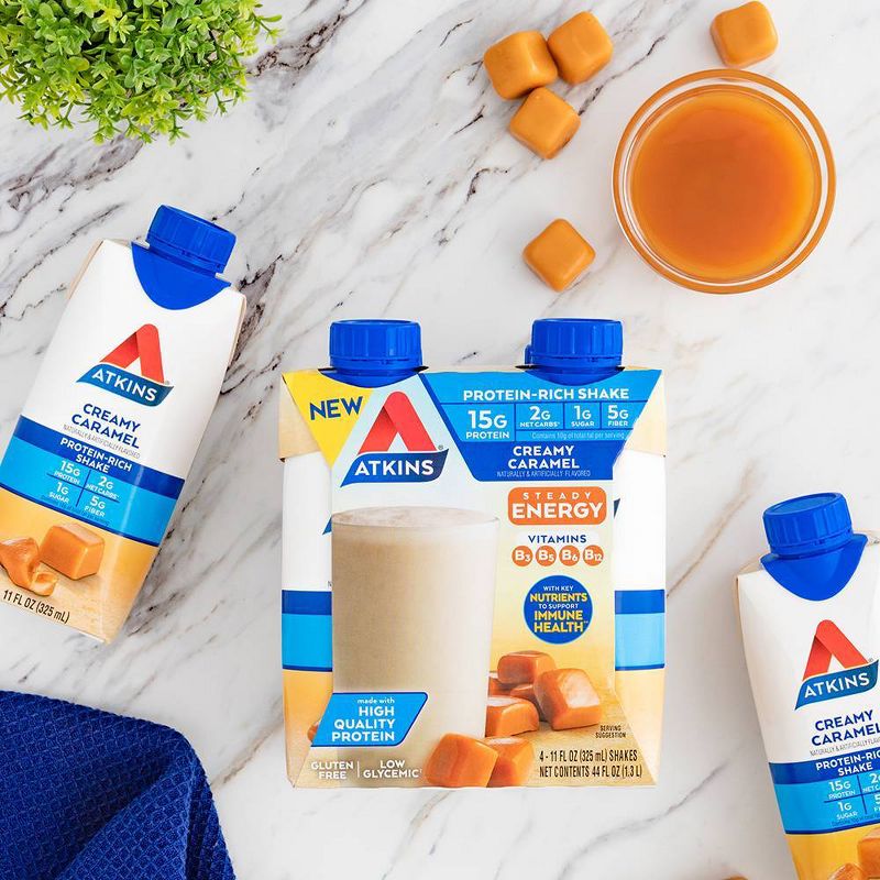 Atkins Ready to Drink Energy Shake - Creamy Caramel - 4pk