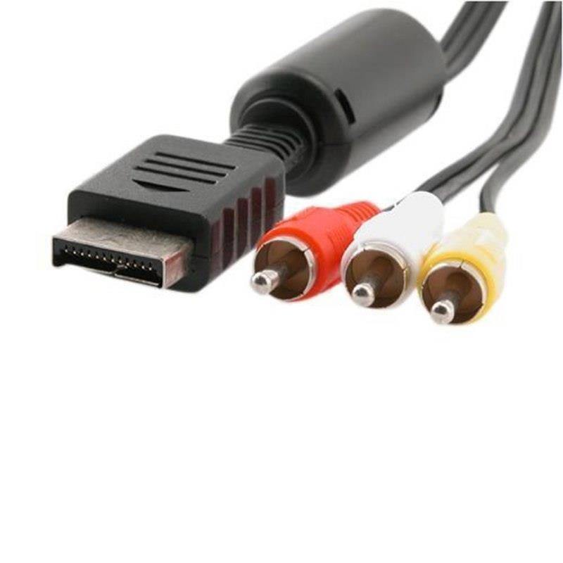 High Quality Audio Video AV Cable Cord Wire to 3 RCA TV Lead for Sony for Playstation PS1 PS2 for PS3 Console Cable