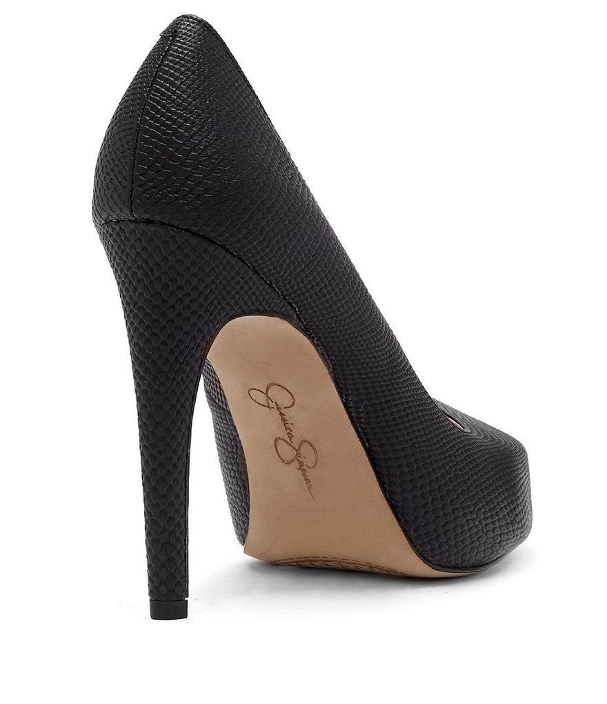 Jessica Simpson Parisah Snake Embossed Platform Pumps