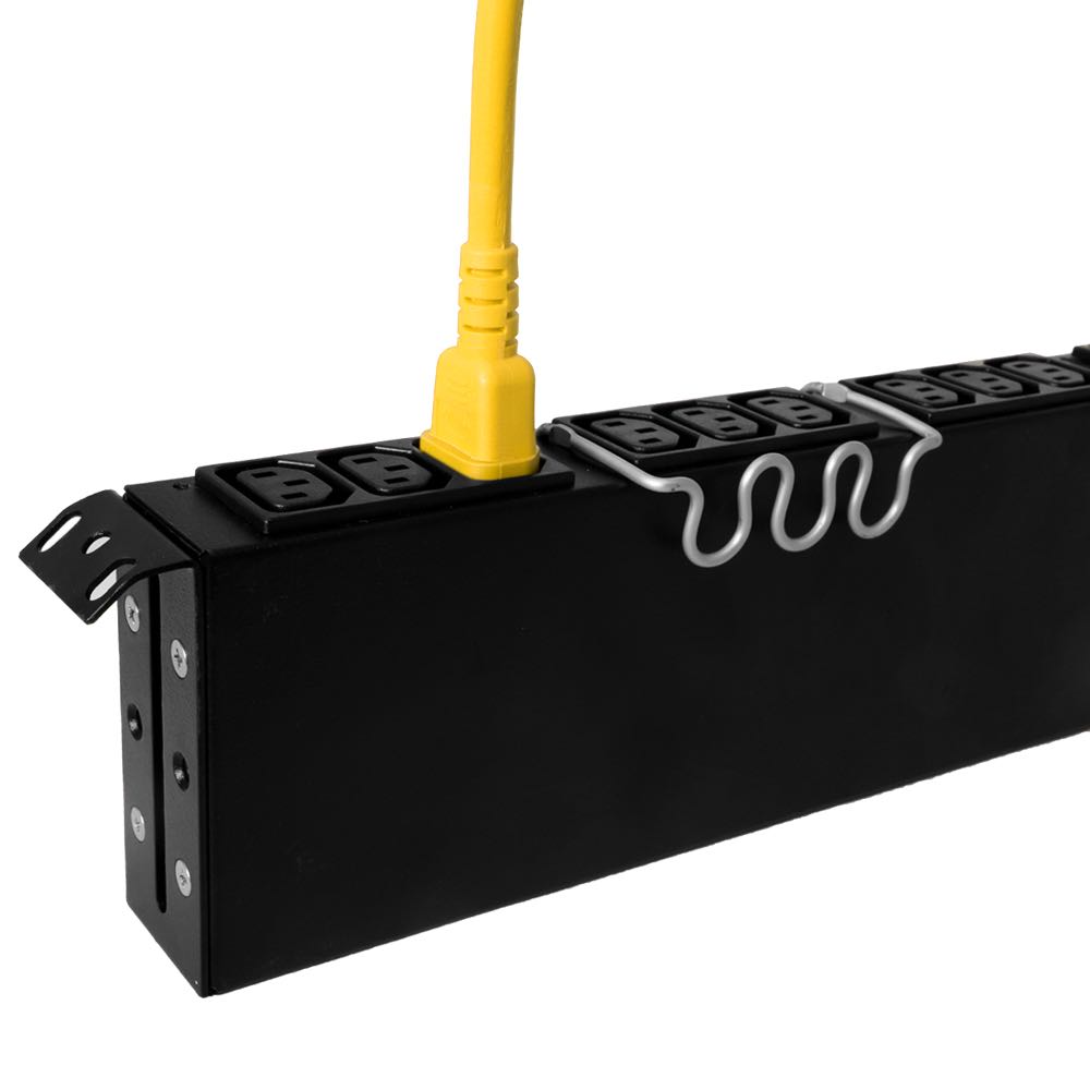 Ironbox C14 to C13 Connector Power Cord - Blue - 1 Foot - 15A/250V - 14/3 SJT - IBX-2806-01