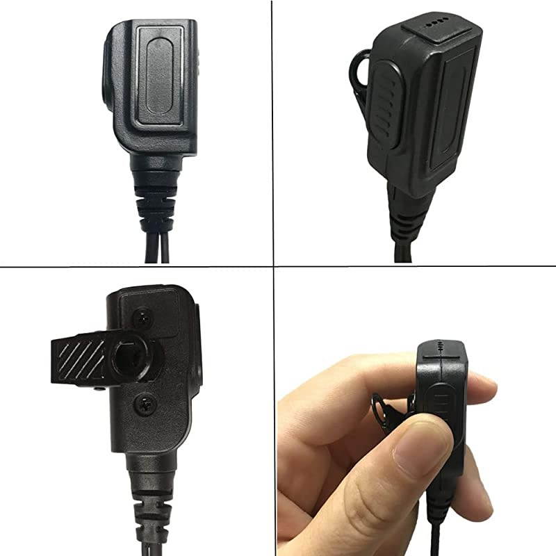 Earpiece for Motorola HT750 HT1250 GP328 2 Way Radio Walki Talki Headset with Mic PTT Walkie Talkie Earpieces Security Surveillance G Headphone