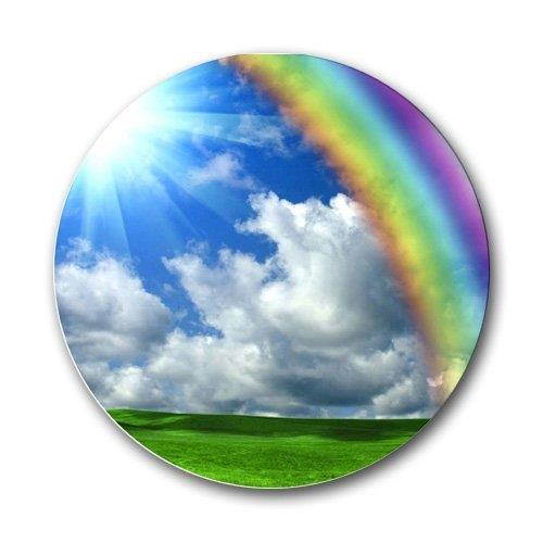 Rainbow Flowers Round Mousepad Mouse Pad Great Gift Idea