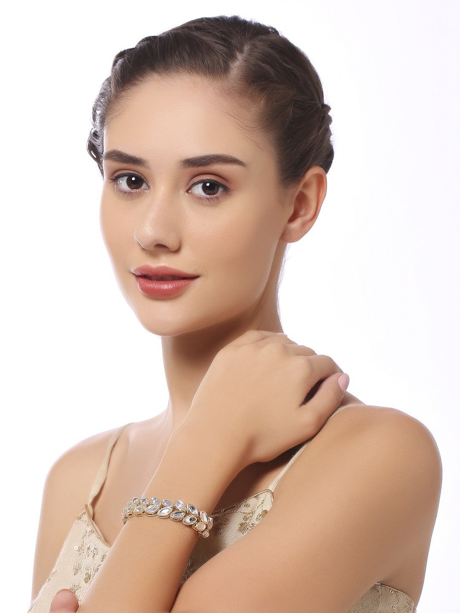 OOMPH Gold Kundan IndoWestern Bracelet