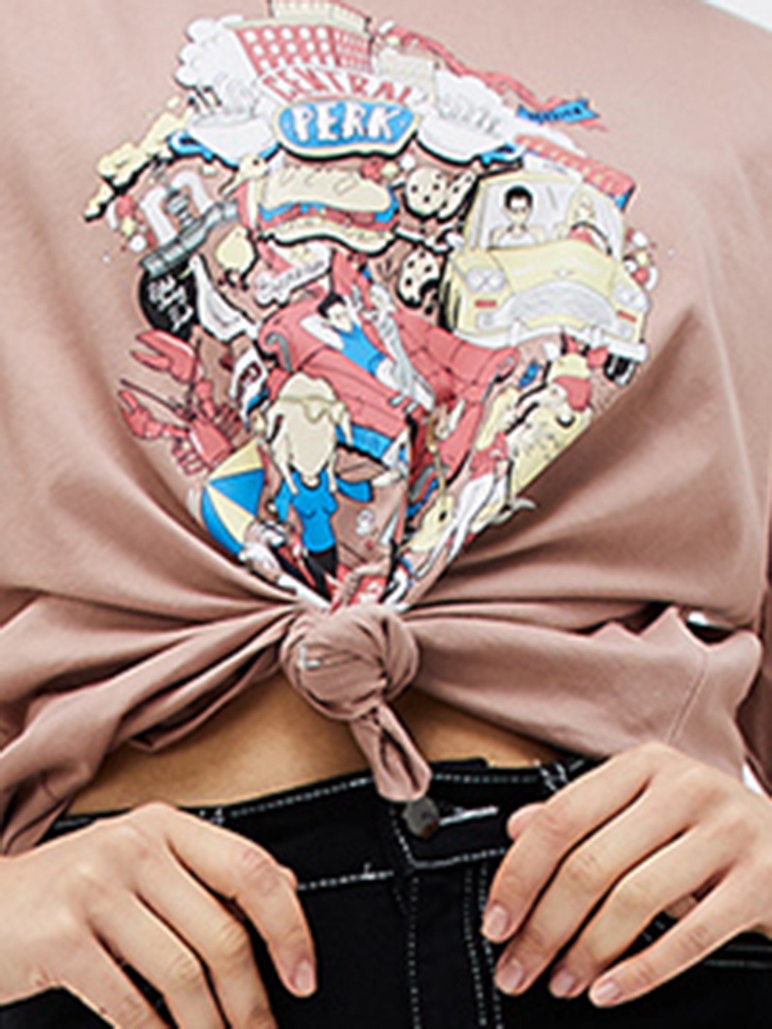 Ginger by Lifestyle Black Cotton Regular Fit Mid Rise Cargo Jeans