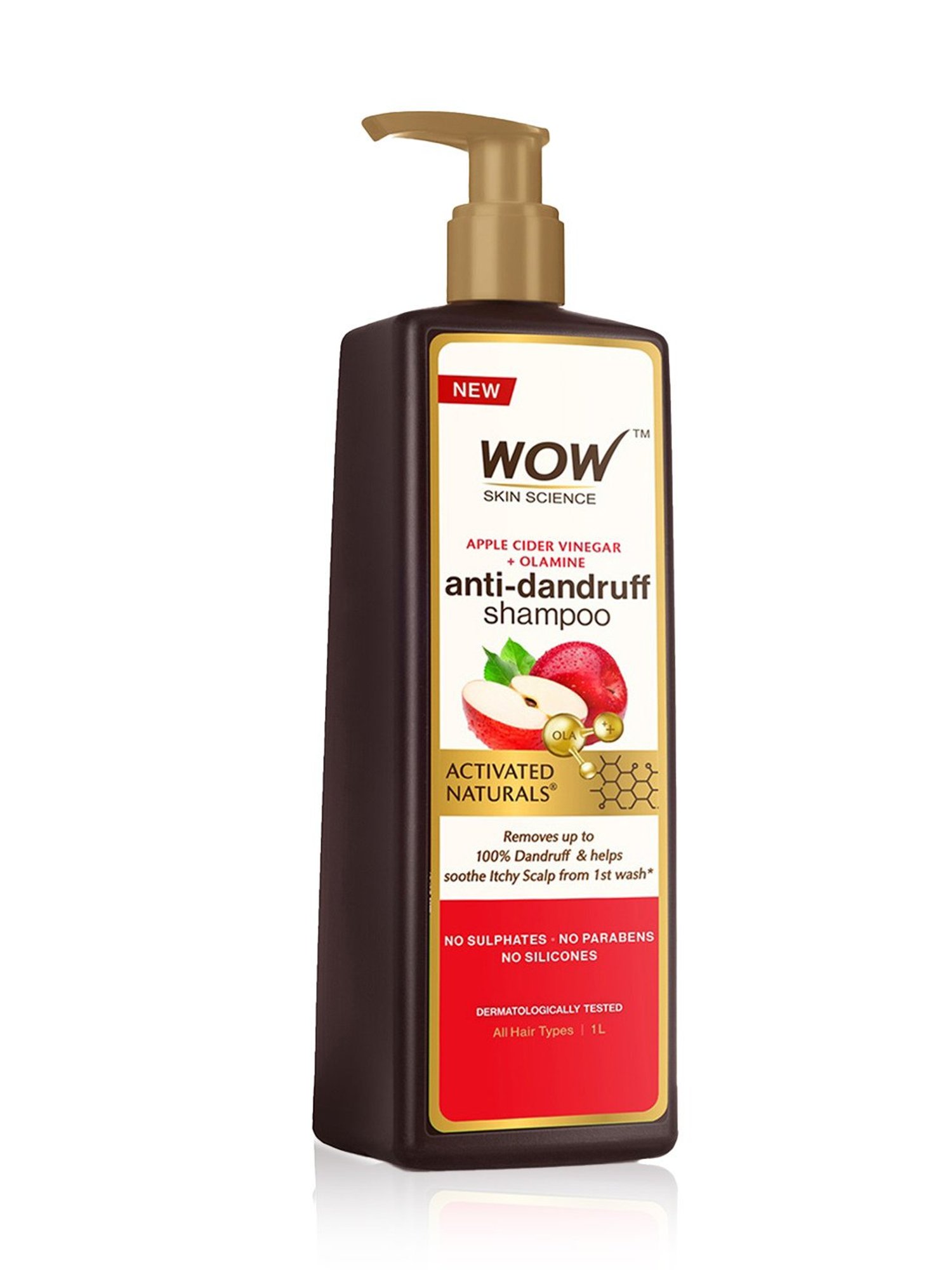 Wow Skin Science Apple Cider Vinegar Shampoo - 1000 ml