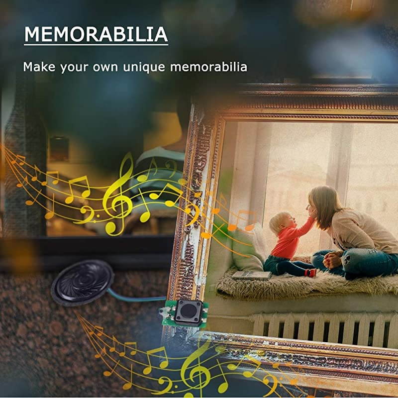 Recordable Sound Module Button Control 8M MP3 WAV Music Voice Player Programmable Board with Speaker for Mothers Day DIY Music Box Greeting Card Creative Gift