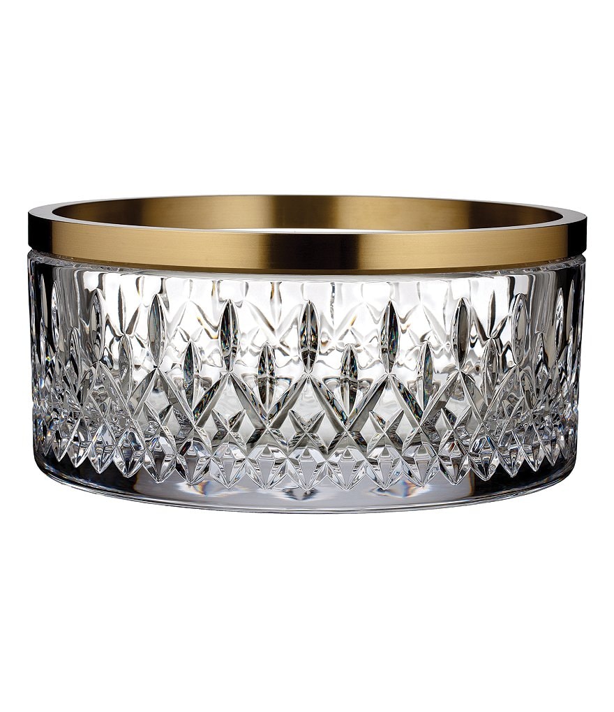 Waterford Crystal Lismore Reflection with Gold Band Bowl