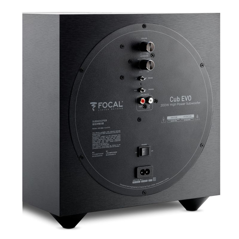 Focal Cub Evo Active Bass-Reflex Subwoofer (Black)