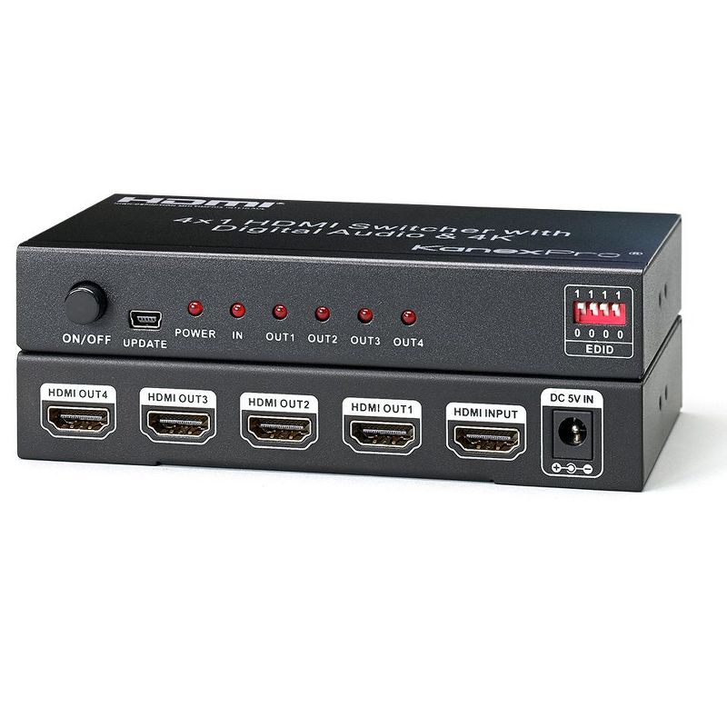 Philips 3 Port HDMI Switch - Black