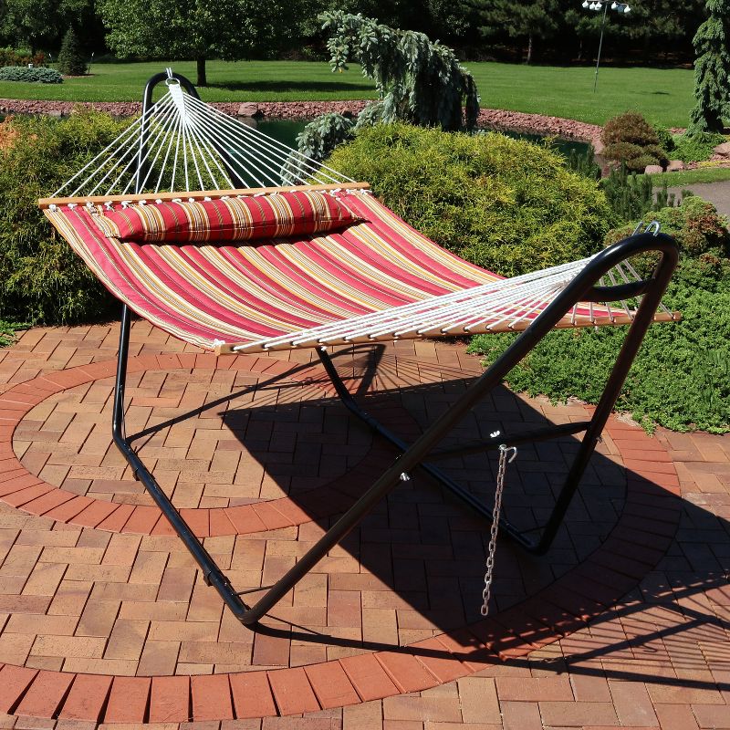 Blue Wave Island Retreat 15' Hammock Set - Blue Cover
