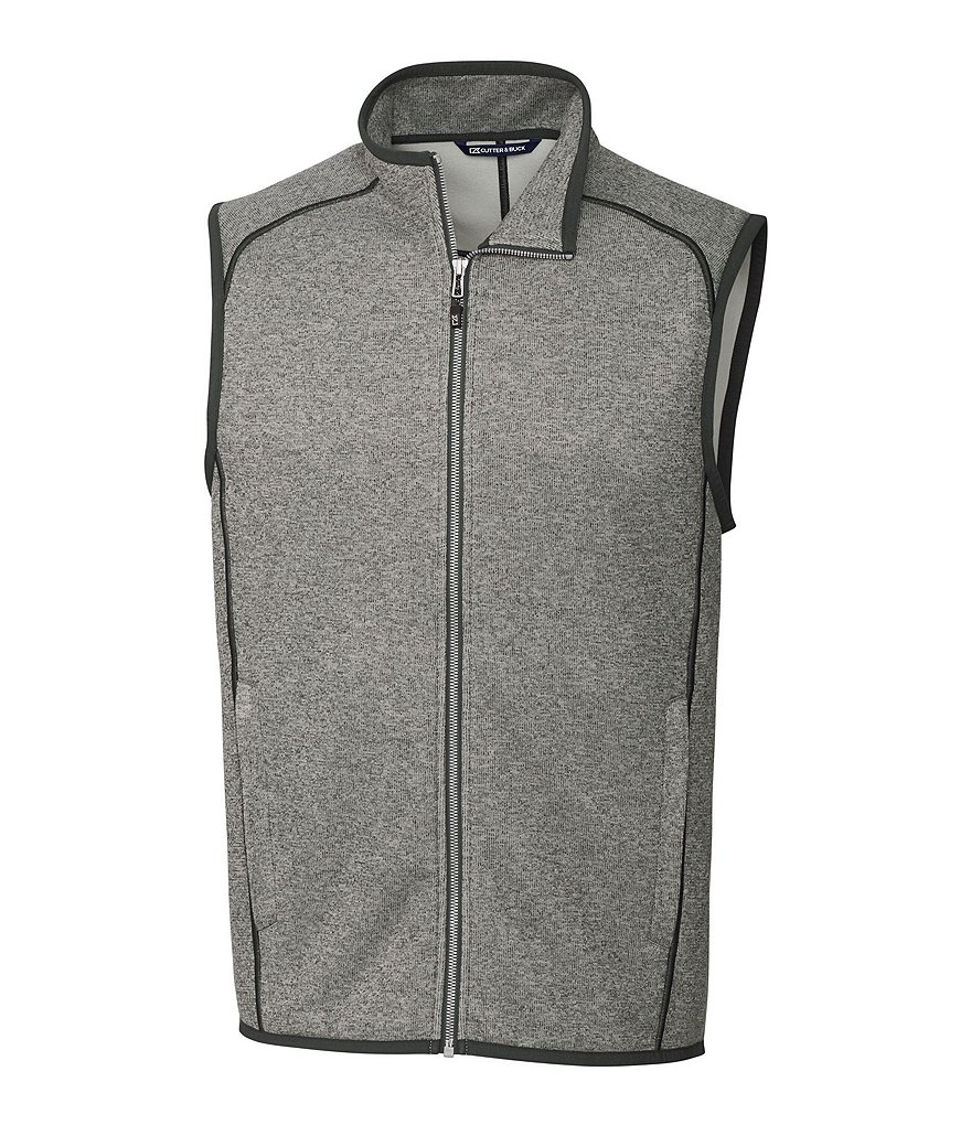 Cutter & Buck Mainsail Sleeveless Full-Zip Sweater-Knit Vest