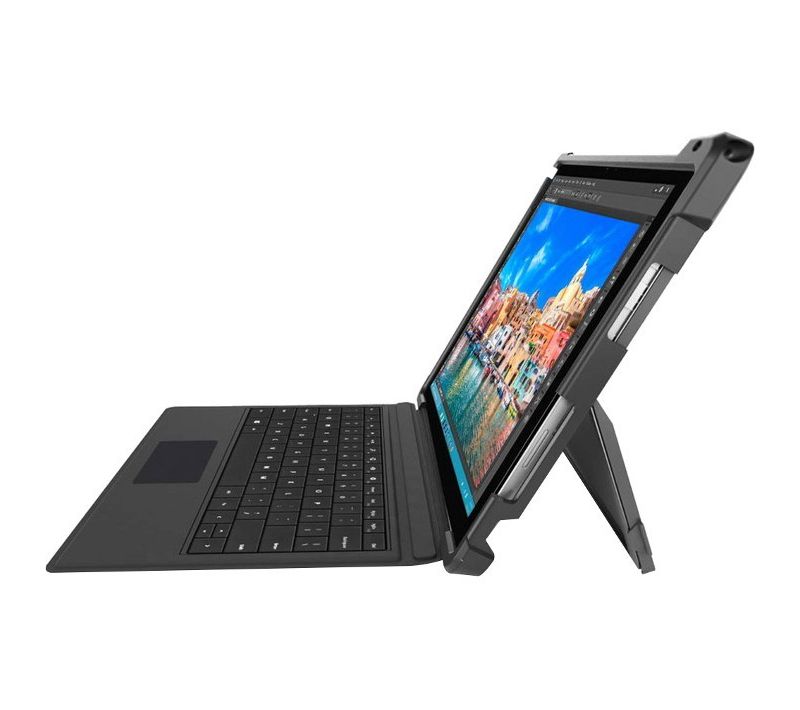 Gumdrop DropTech Case for Microsoft Surface Pro 4 - Black - Impact Resistant, Drop Resistant - Silicone, Acrylonitrile Butadiene Styrene (ABS)