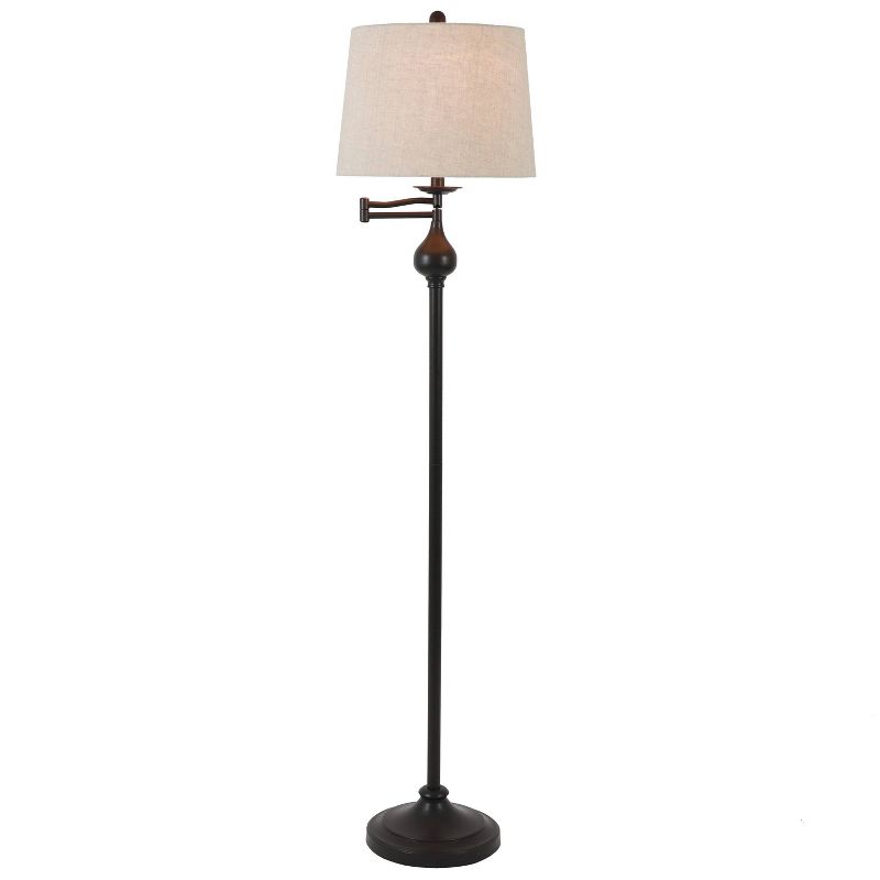 Franklin Iron Works Gentry Oil-Rubbed Bronze Downbridge Arc Floor Lamp