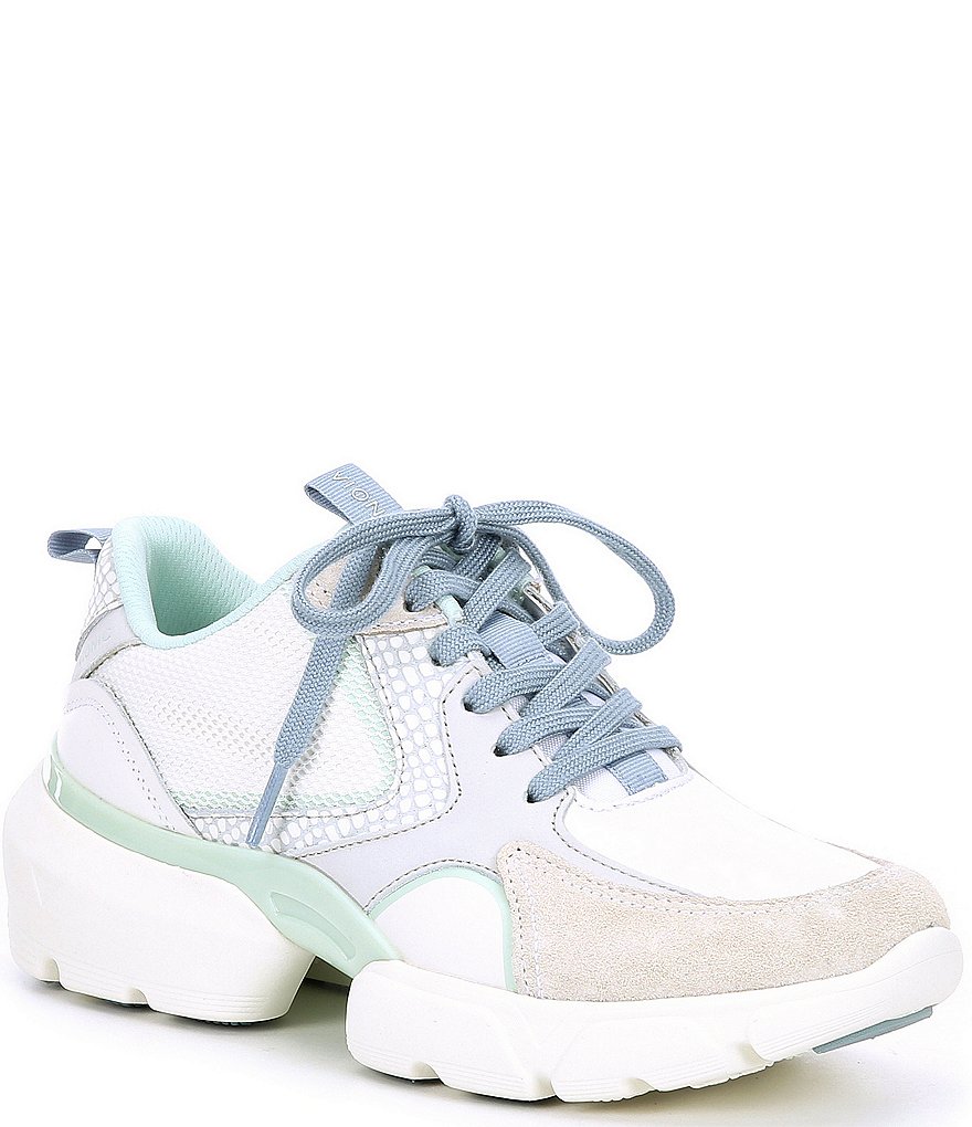 Vionic Aris Mesh Leather Chunky Lace-Up Sneakers