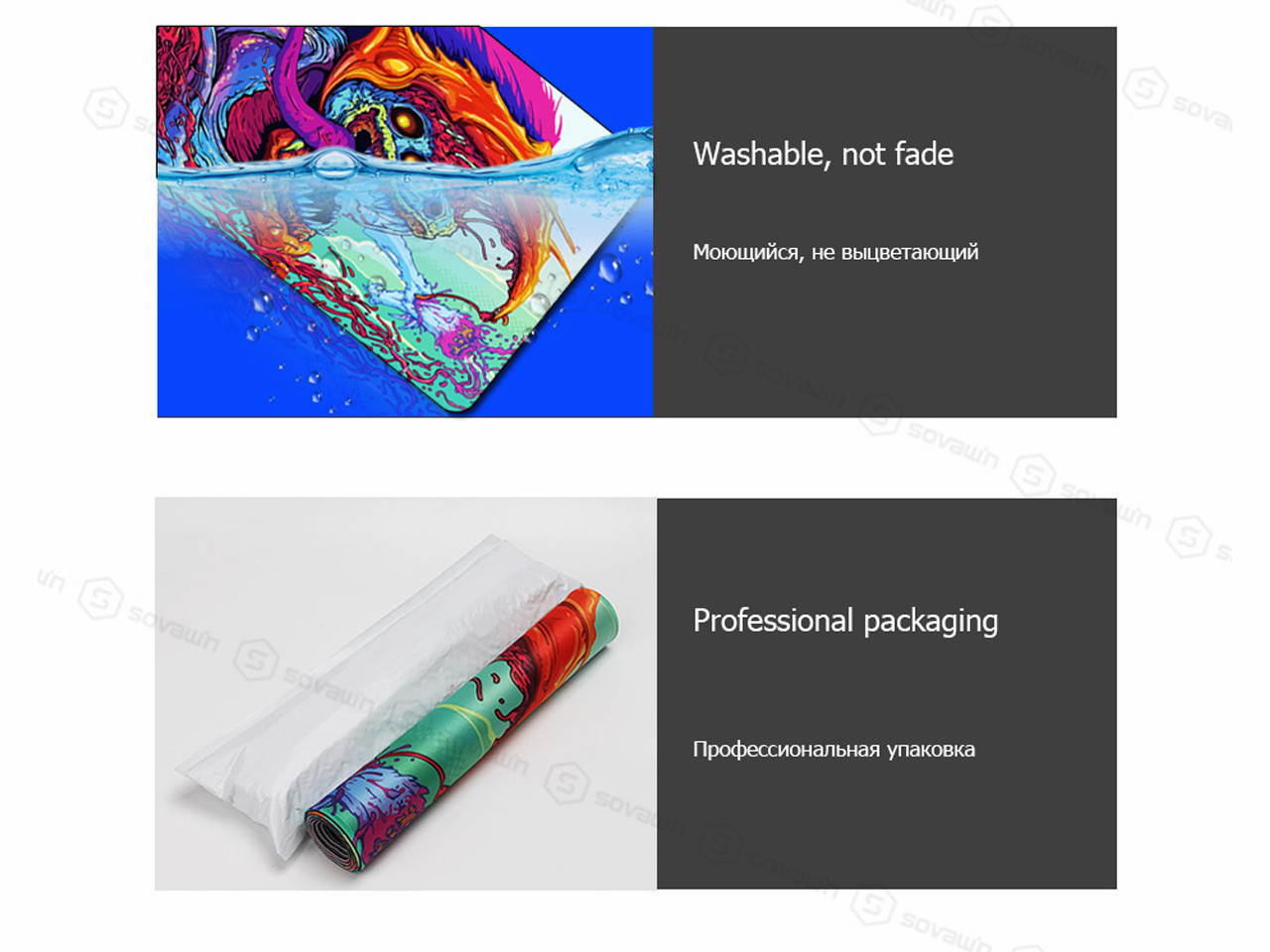 SOVAWIN World Map Gaming Mouse Pad XXL 80x30cm Extra Large Rubber Mouse Mat Anti-slip Keyboard Pad Extended mouse pad for Laptop Notebook Lol for Computer